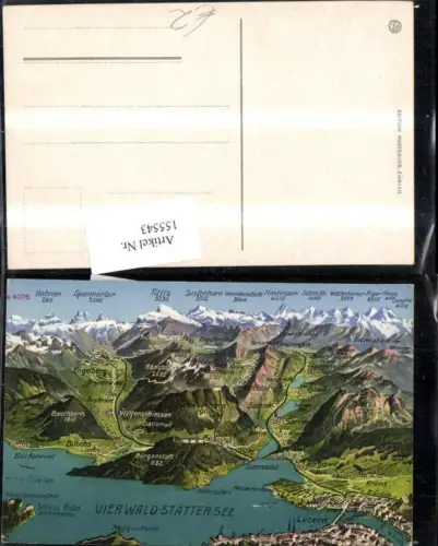 155543,Vierwaldstätersee Luzern Lagekarte Kt Luzern