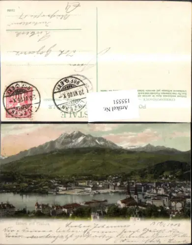 155551,Luzern u. Pilatus 1906