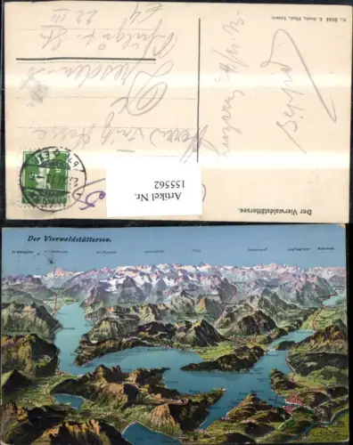 155562,Vierwaldstättersee Lagekarte Kt Luzern