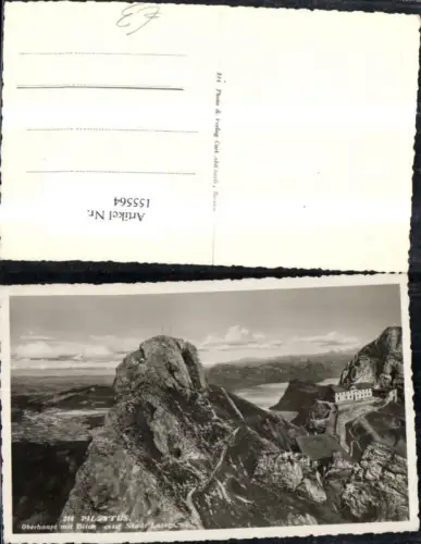 155564,Pilatus Oberhaupt m. Blick a. Stadt Luzern