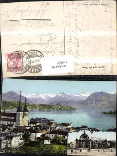 155570,Luzern u. d. Alpen 1910
