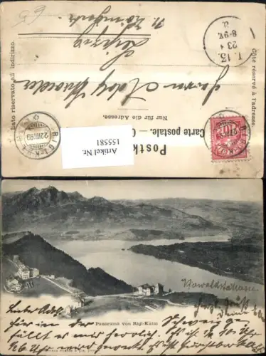 155581,Panorama v. Rigi Kulm Vierwaldstättersee 1899 Kt Luzern