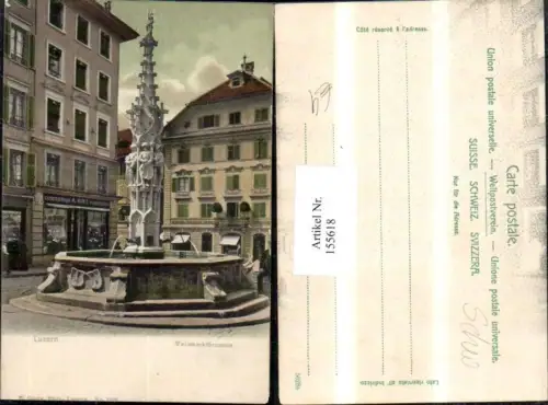 155618,Luzern Weinmarktbrunnen Brunnen