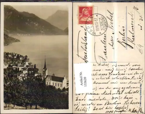 155620,Weggis Vierwaldstättersee 1933 Kt Luzern