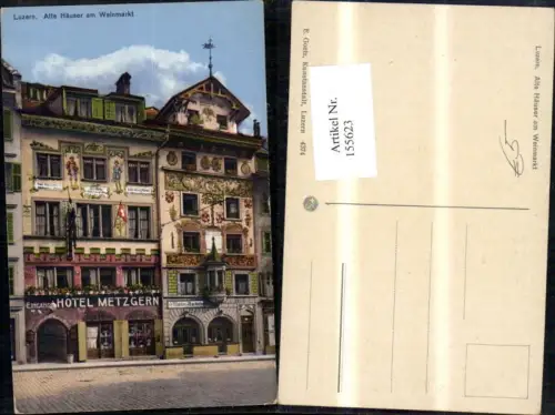 155623,Luzern Alte Häuser a. Weinmarkt