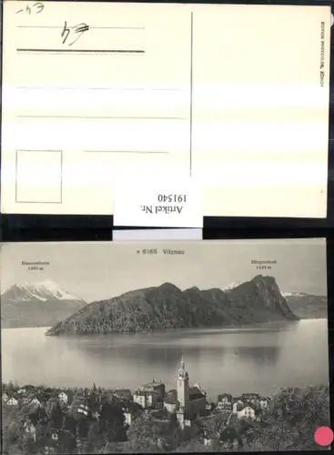 191540,Vitznau Totale Stansernhorn Bürgenstock Kt Luzern