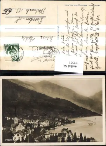 191551,Weggis Totale Kirche Vierwaldstätter See Kt Luzern