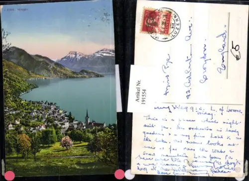 191554,Weggis Totale Vierwaldstätter See Kt Luzern