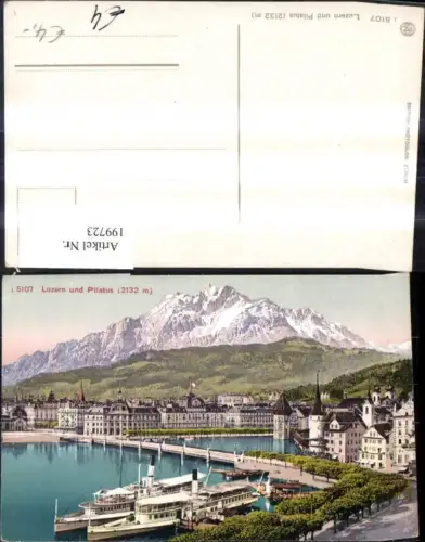 199723,Luzern u. Pilatus Schiffe Dampfer
