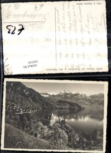200398,Vitznau m. Park Hotel geg. d. Schwalmis Kt Luzern