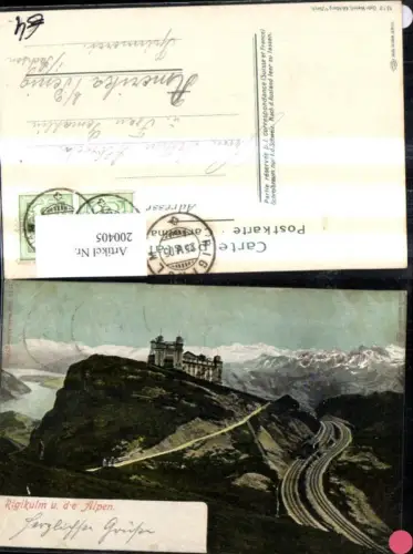 200405,Rigikulm u. die Alpen Partie Kt Luzern