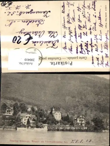 200410,Pension Bühlegg Weggis am Vierwaldstätter See Kt Luzern