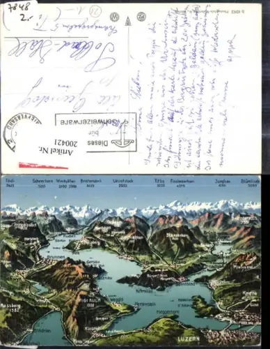 200421,Luzern u. Umgebung aus d. Vogelschau Vierwaldstätter See Brunnen Rigi Kulm Goldau Stansstad