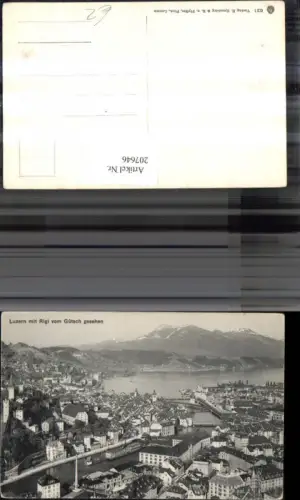 207646,Luzern Totale m. Rigi vom Gütsch gesehen
