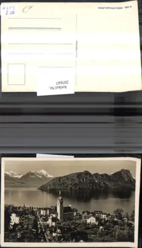 207647,Vitznau Teilansicht Kirche Kt Luzern