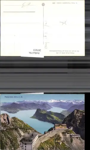 207653,Pilatus-Kulm d. Hotels m. Blick auf Vierwaldstättersee See Kt Luzern