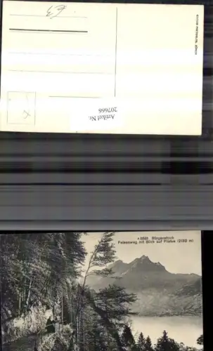 207666,Bürgenstock Felsenweg m. Blick auf Pilatus Kt Luzern