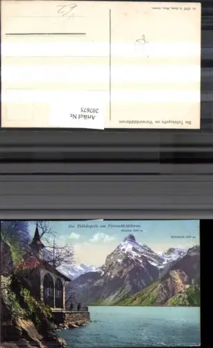 207675,Tellskapelle Kapelle am Vierwaldstättersee See pub E. Goetz 4787 Kt Luzern