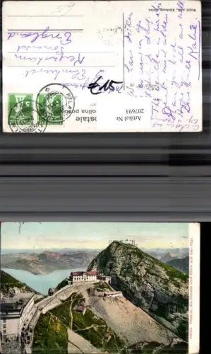 207693,Pilatus d. Hotels u. Blick auf d. Rigi Kt Luzern