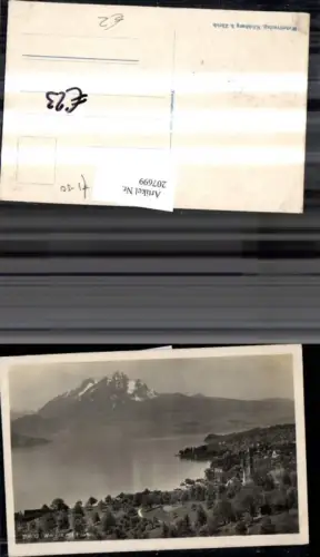 207699,Weggis Teilansicht m. Pilatus Kt Luzern
