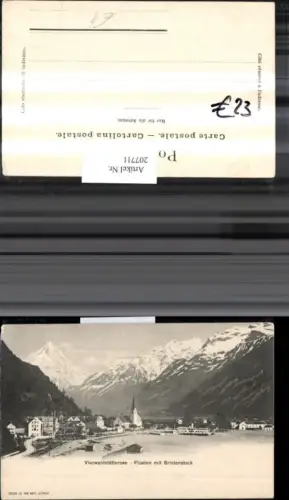 207711,Vierwaldstättersee Flüelen m. Bristenstock Kt Luzern