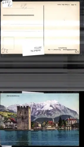 207733,Vierwaldstättersee Stansstaad u. d. Stanserhorn Turm pub E. Goetz 4795 Kt Luzern