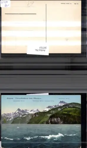 207737,Brunnen Vierwaldstättersee b. Föhnsturm b. Gebirge Kt Luzern