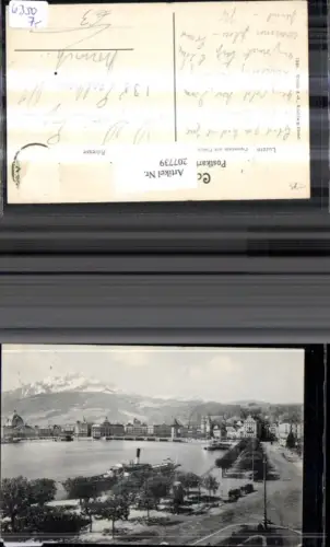 207739,Luzern Teilansicht Pormenade u. Pilatus