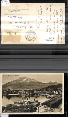 207741,Luzern Teilansicht Quai u. Pilatus Dampfer