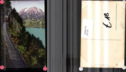 207764,Bürgenstockbahn Bergbahn m. Pilatus Kt Luzern