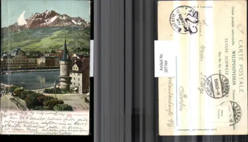 207769,Luzern Turm m. Pilatus