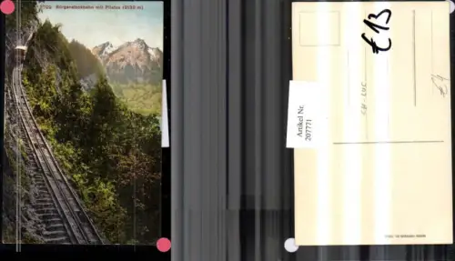 207771,Bürgenstockbahn Bergbahn m. Pilatus Kt Luzern