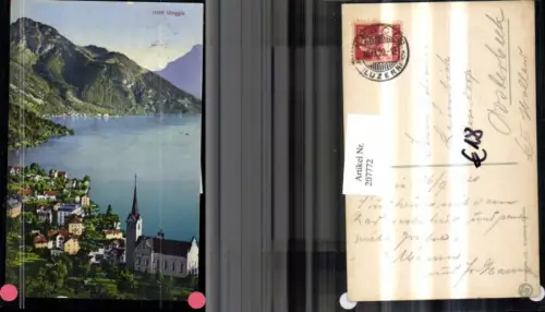 207772,Weggis Teilansicht Kirche Kt Luzern
