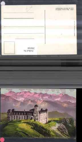 208508,Rigi-Kulm u. d. Berner Alpen Rosenhorn Mittelhorn Wetterhorn Silberhorn Kt Luzern