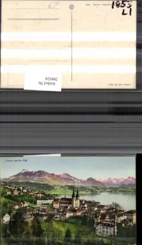 208524,Luzern Teilansicht u. d. Rigi pub E. Goetz 4002