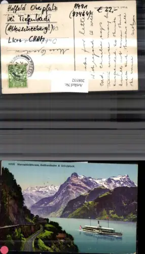 208532,Vierwaldstättersee See Gotthardbahn u. Urirotstock Dampfer Kt Luzern