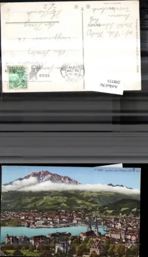 208533,Luzern Totale u. Pilatus Landesausstellung 1939 Stempel