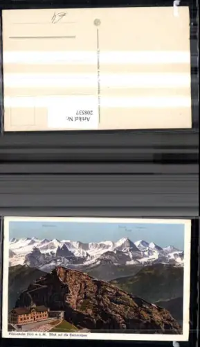 208537,Pilatuskulm Blick auf d. Berner Alpen Kt Luzern
