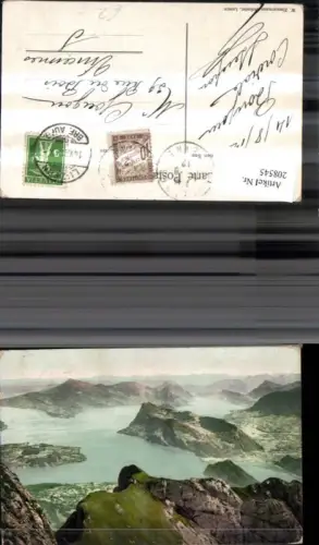 208545,Pilatus Aussicht geg. d. See Vierwaldstättersee Kt Luzern