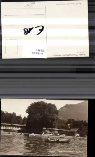 208554,Weggis am Vierwaldstättersee Strandbad Boot pub E. Goetz 1269 Kt Luzern