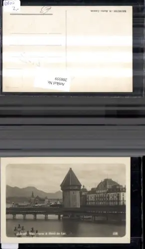 208559,Luzern Wasserturm Turm u. Hotel du Lac