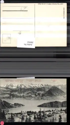 208562,Rigi-Kaltbad u. d. Alpen Blackenstock Brisen Titlis Kt Luzern