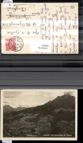 208565,Aussicht v. Sonnenberg b. Luzern Stanserhorn Pilatus Kt Luzern