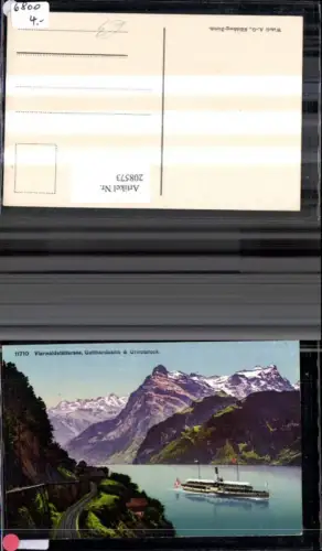 208573,Vierwaldstättersee See Gotthardbahn u. Urirotstock Dampfer Kt Luzern