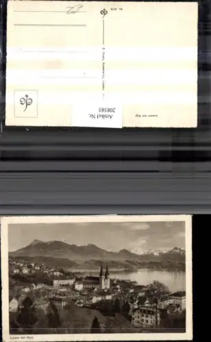208585,Luzern Teilansicht m. Rigi