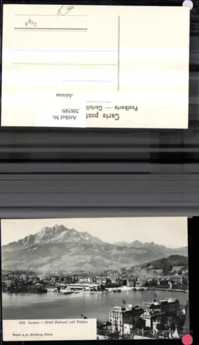 208589,Luzern Totale Hotel National u. Pilatus