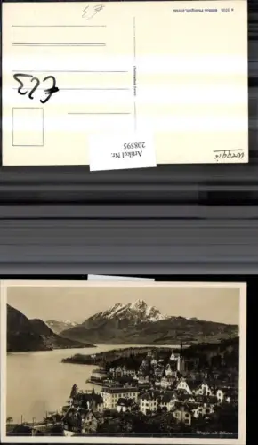 208595,Weggis Totale m. Pilatus Kt Luzern
