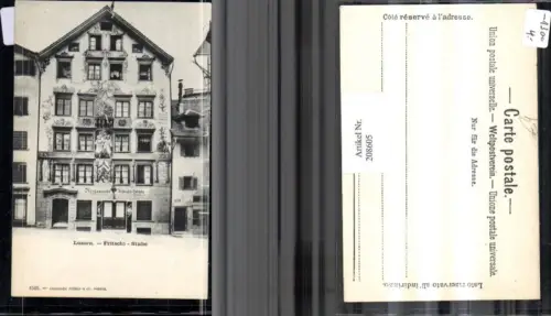 208605,Luzern Fritschi Stube Restaurant Hausansicht