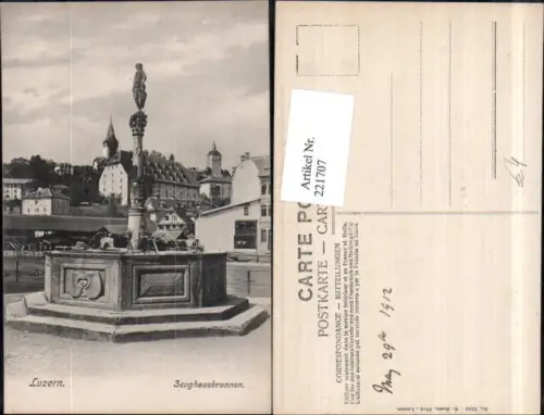 221707,Luzern Zeughausbrunnen Brunnen