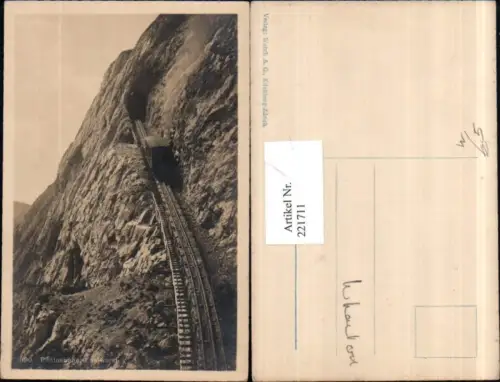 221711,Pilatusbahn Bergbahn b. Luzern Eselwand Kt Luzern
